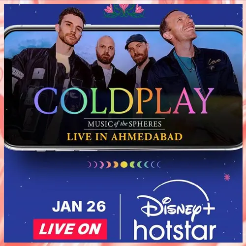 Watch Coldplay Ahmedabad concert live on Disney+ Hotstar