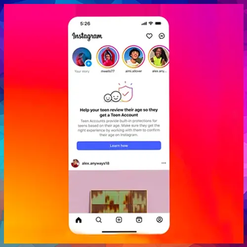 Instagram using AI to identify user's age