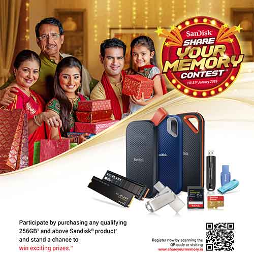 Sandisk ‘Share Your Memory’ Festive Contest