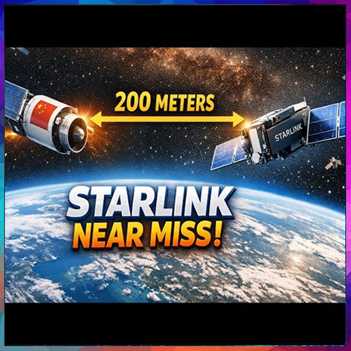 SpaceX Raises Alarm Over Near-Miss Between Chinese Satellite and Starlink Spacecraft