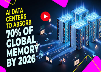 AI Data Centers to Absorb 70% of Global Memory by 2026