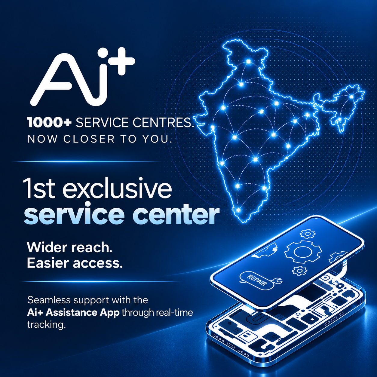 Ai+ Smartphone to expand service network to 1,000+ centres