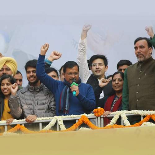 Delhi CM Arvind Kejriwal thanks Delhites after his massive win
