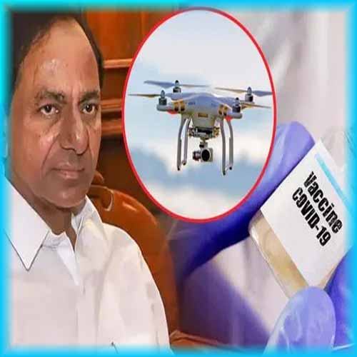 Telangana government granted to use drones for vaccine delivery