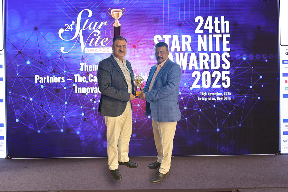 Channel Chief Award 2025 :  (Received on his behalf) Mr. Shailesh Tripathi, Sr. Director - Commercial Channel Sales- HP India Sales Pvt. Ltd