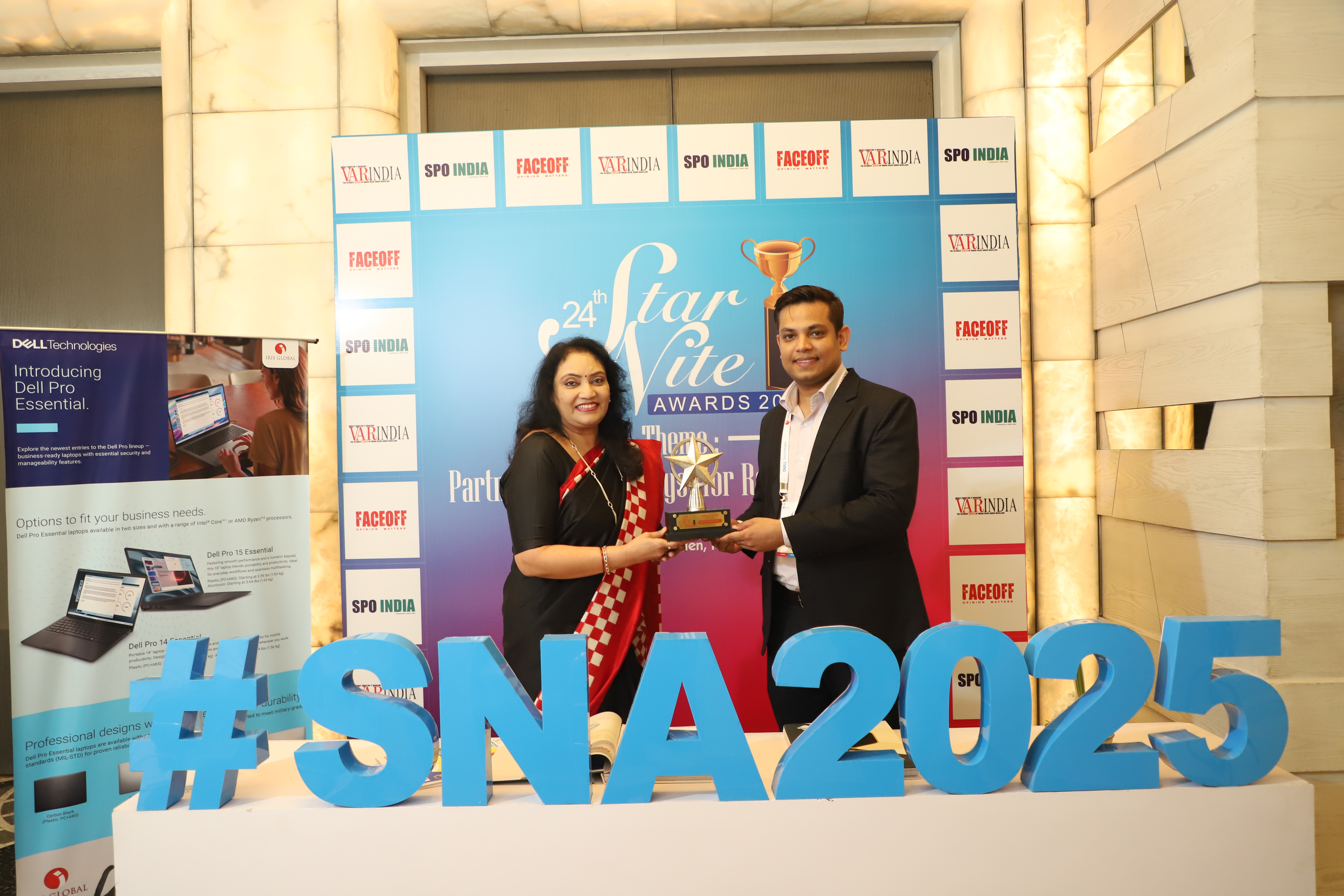 Eminent VARs of the Year 2025 Awards in the Category of -Best Solution Partner : Inspira Enterprise India Ltd.