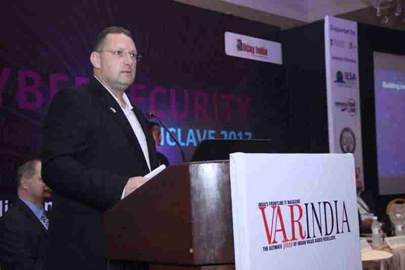 Mr. Marc Kahlberg,CEO- Vital Intelligence Group, Israel addressing on Importance of Cyber Security