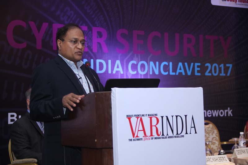 Hemal Patel, Senior VP-India Operations, Sophos addressing the audience on the importance of Cyber Security in the country