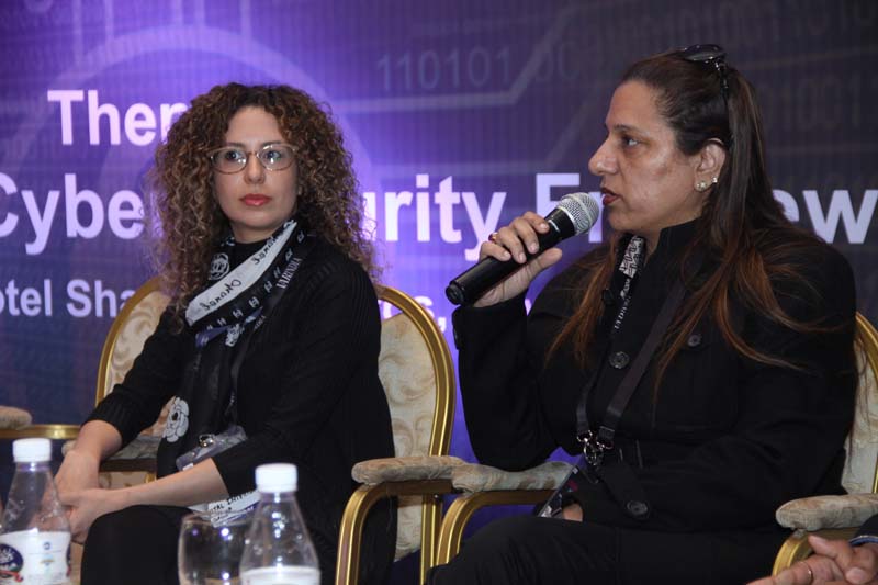 Carmit Yadin, CISO and Director of Cyber Division, Vital Intelligence Group, Israel and Puneet Kaur Kohli, EVP-IT & Group CTO- Bajaj Capital in the pa