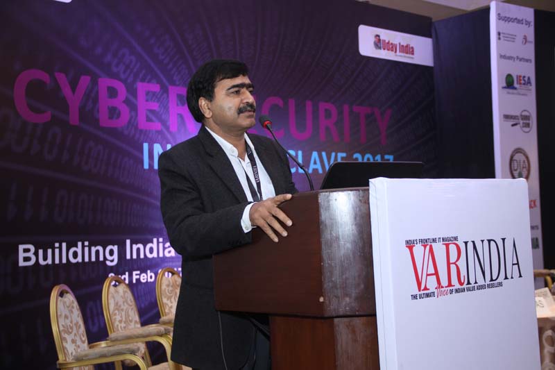 Mr. Triveni Singh, ASP-Cyber Crime, STF, UP Police addressing the audience on Importance and live case studies on Cyber attacks in India and some of t