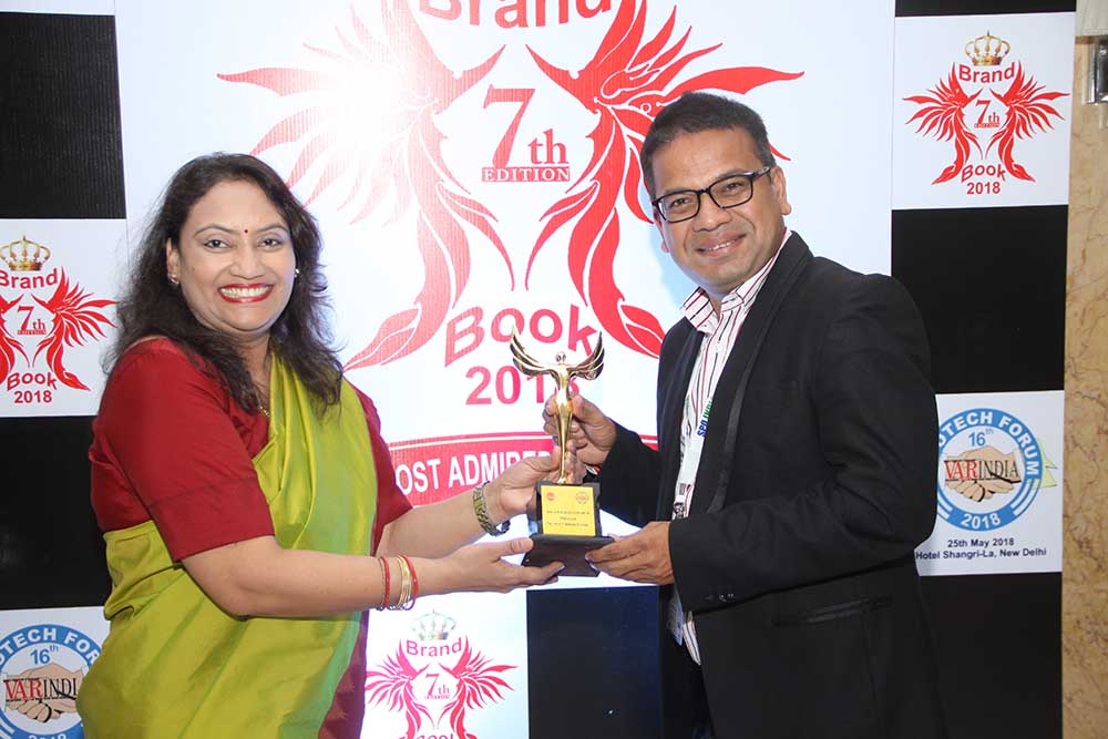 Wipro receives the Most Trusted Company Award from S Mohini Ratna, Editor-VARINDIA at 16th IT FORUM 2018