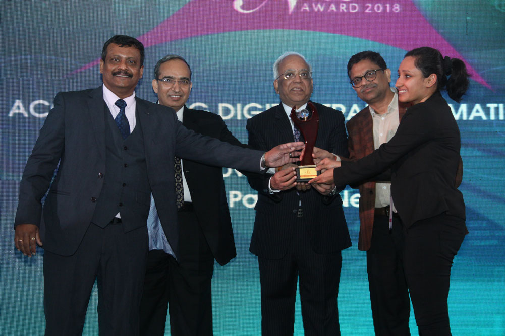 ADOBE Systems India receiving the award for Best Digital Experience Platform at 17th Star Nite Awards 2018