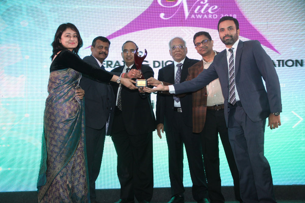 REDHAT India  receiving the award for Best Open Source Infrastructure Solution Company at 17th Star Nite Awards 2018