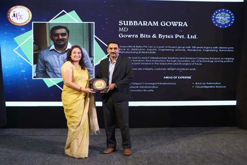 BEST INFRASTRUCTURE PARTNER Award Goes to GOWRA BITS & BYTES PVT. LTD. at VAR Symposium 2019