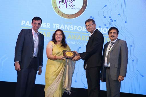 BEST SECURITY SOLUTIONS PARTNER Award goes to ITS TECHNOLOGY SOLUTION PVT LTD at VAR Symposium 2019