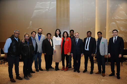 Group Picture With The Indian Journalists And Team Isoda at ISODA TechSummit 2020