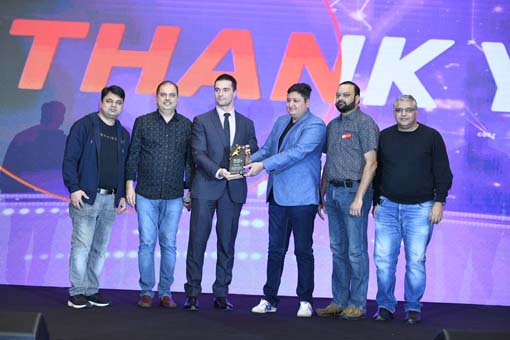 Partners While Receiving The Award at ISODA TechSummit 2020 