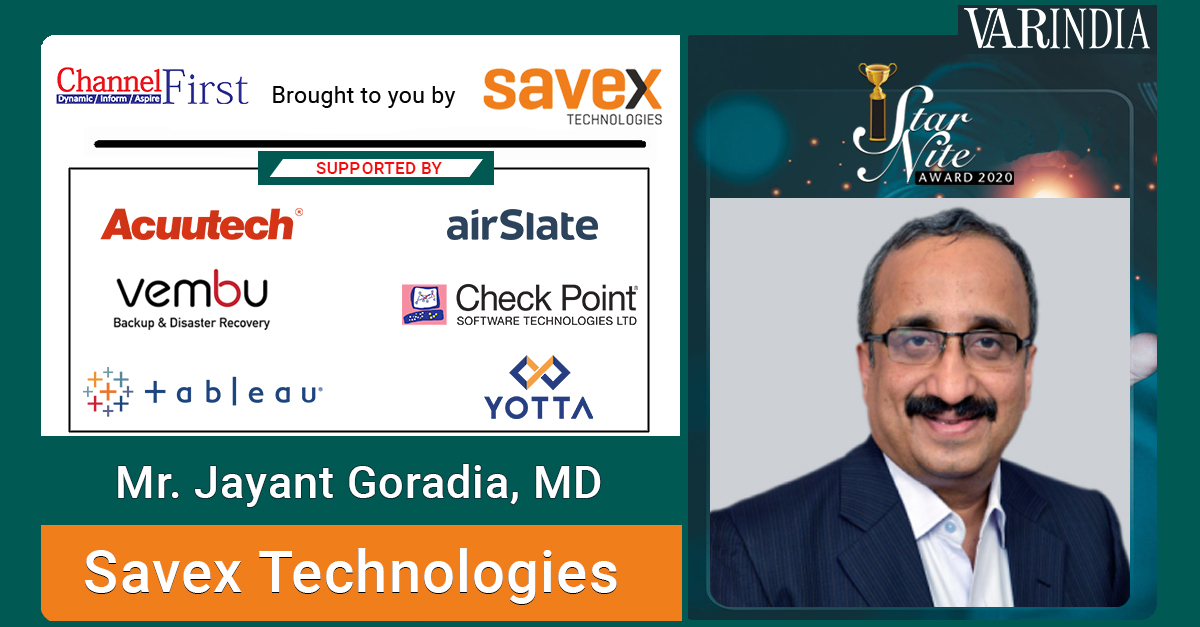 Address by	Mr. Jayant Goradia, MD, Savex Technologies