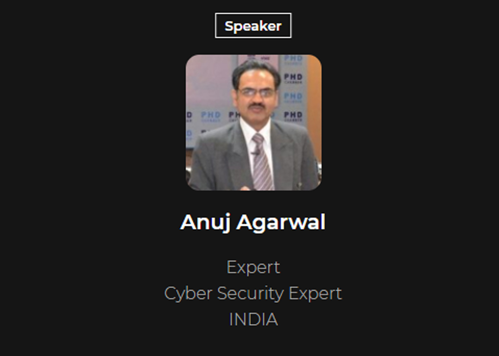 Anuj Agarwal, Cyber Security Expert