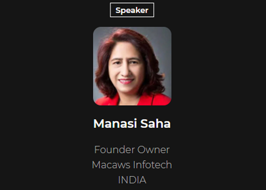 Manasi Saha, Founder, Macaw Infotech