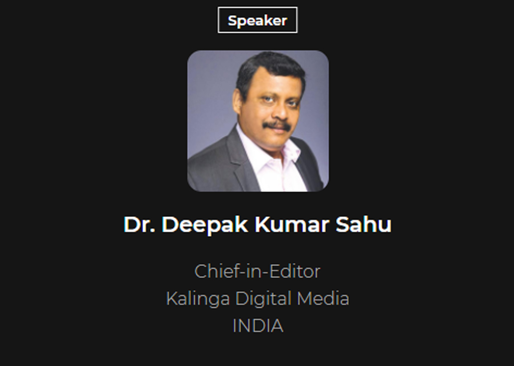 Dr. Deepak Kumar Sahu, Editor-in-chief, VARINDIA - CDS  2021