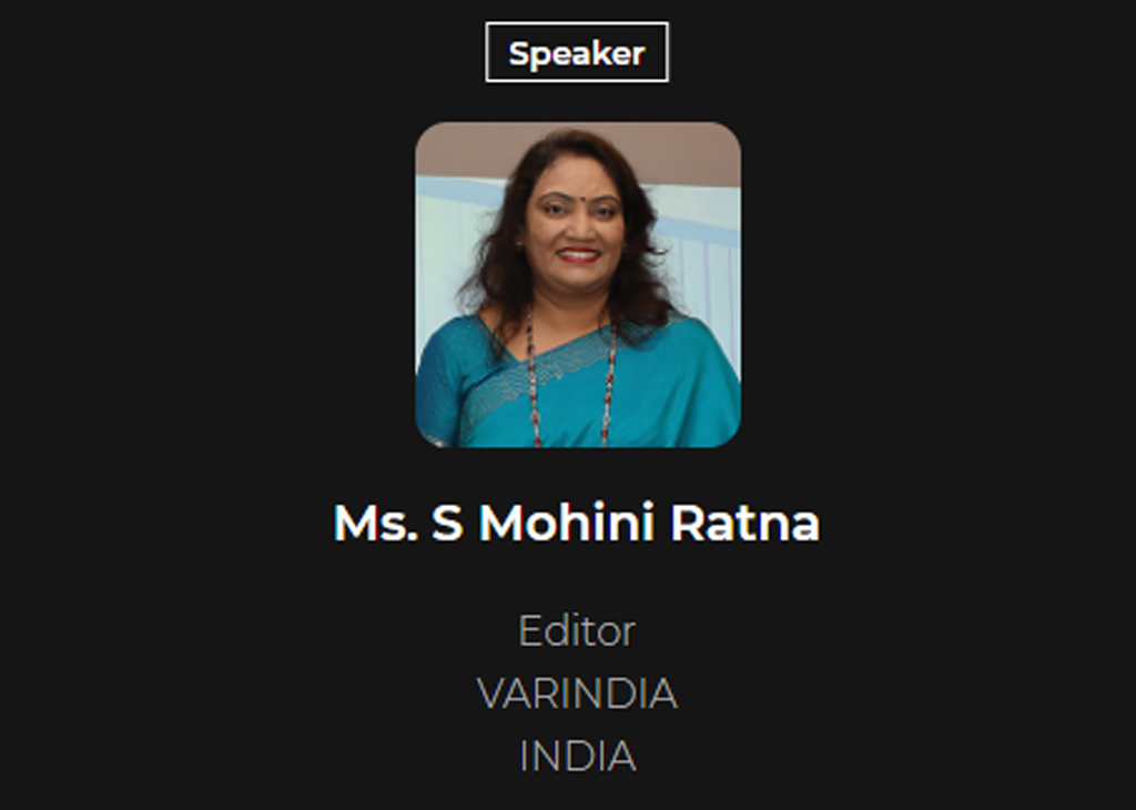 S Mohini Ratna, Editor, VARINDIA