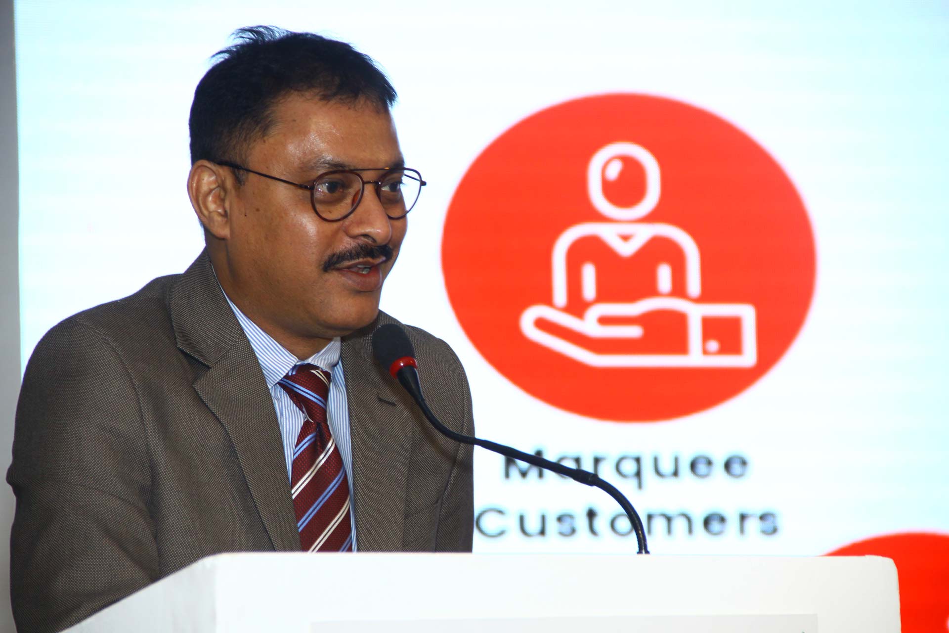 Presentation by Mr. Bishwajit Sutradhar, National Sales Head, Passive Networking Business, Polycab at 20th Star Nite Awards 2021