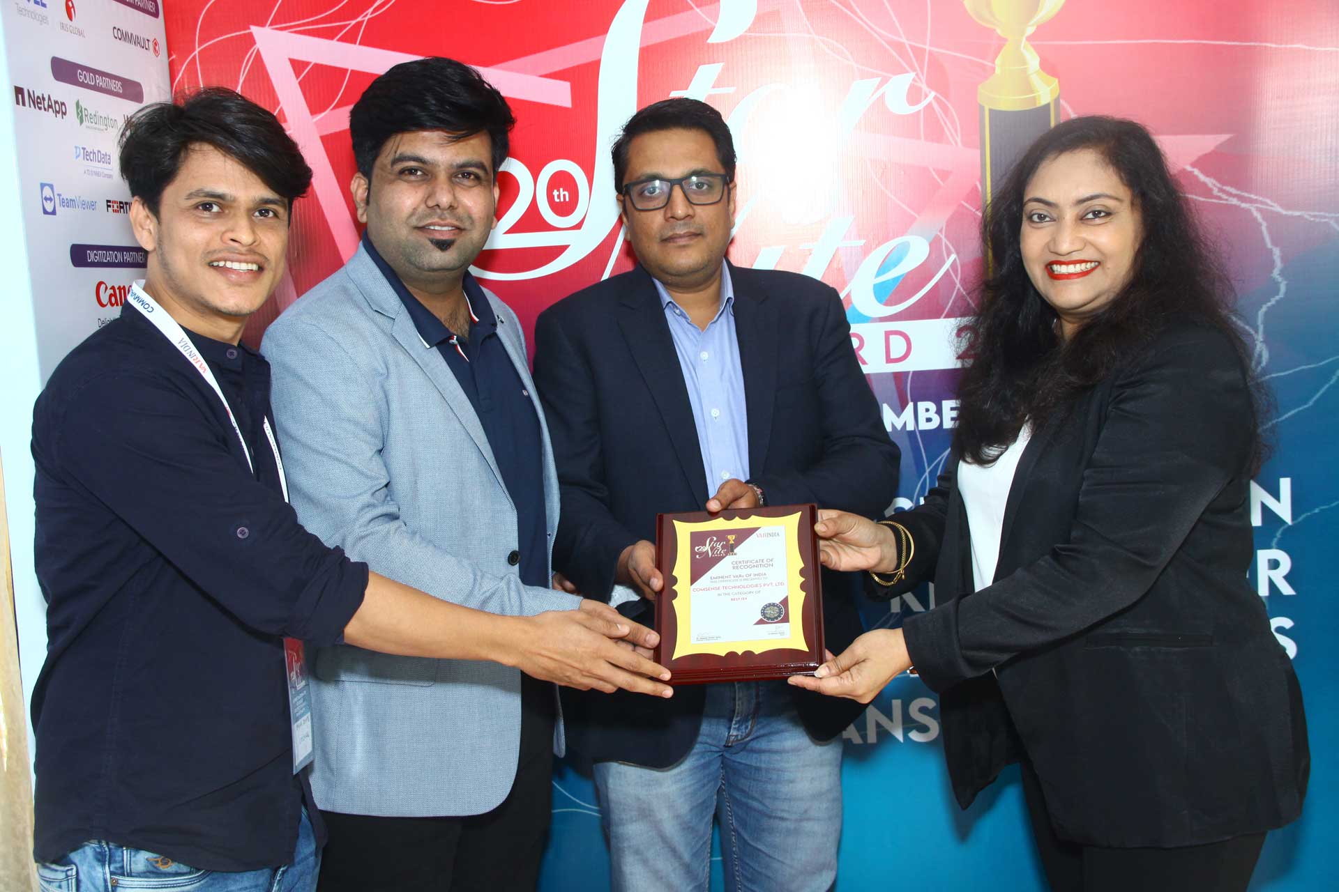 Best ISV Award goes to Comsense Technologies at 20th Star Nite Awards 2021