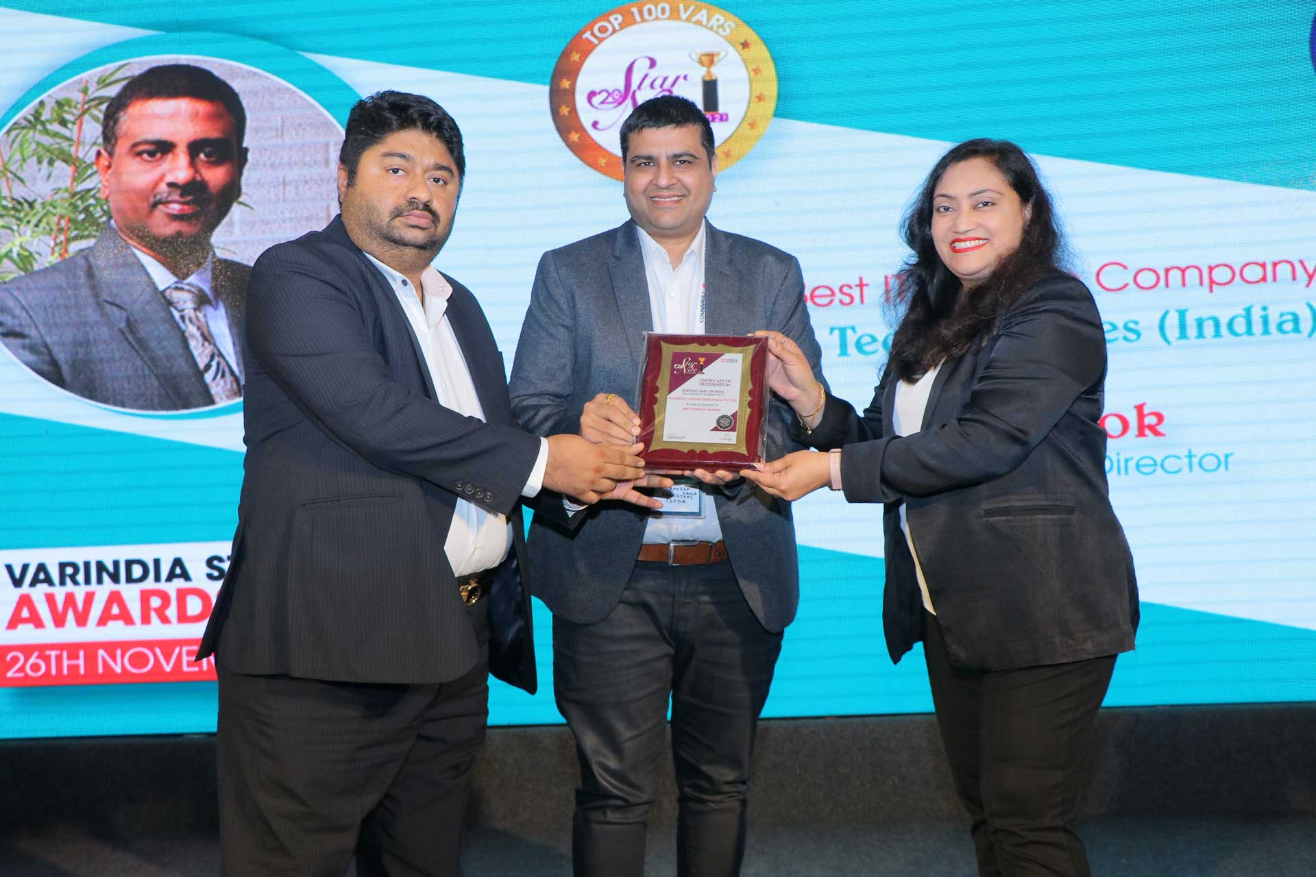 Best IT Service Partner Award goes to Futurenet Technologies Pvt. Ltd., at 20th Star Nite Awards 2021