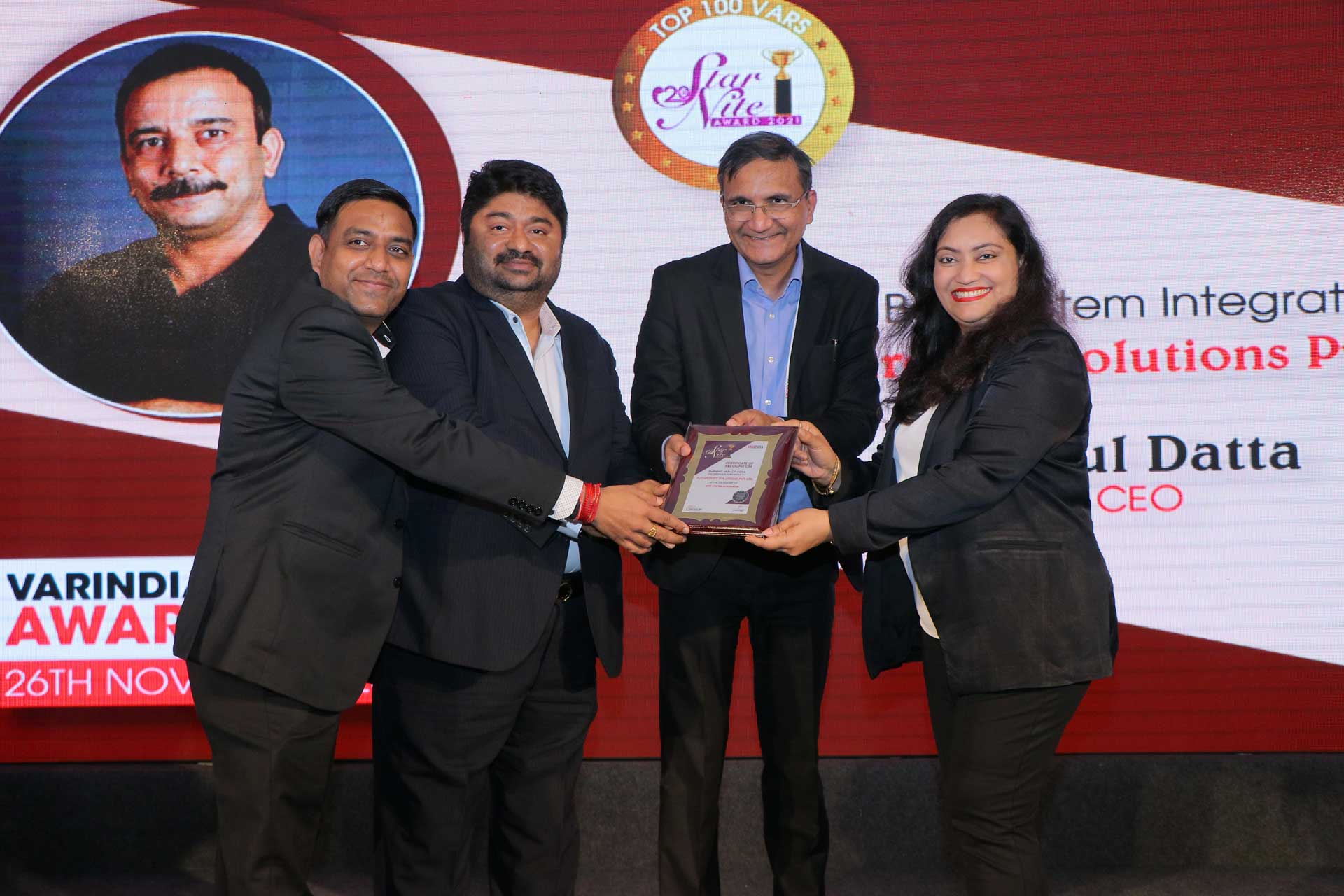 Best System Integrator Award goes to FutureSoft Solutions Pvt. Ltd., at 20th Star Nite Awards 2021