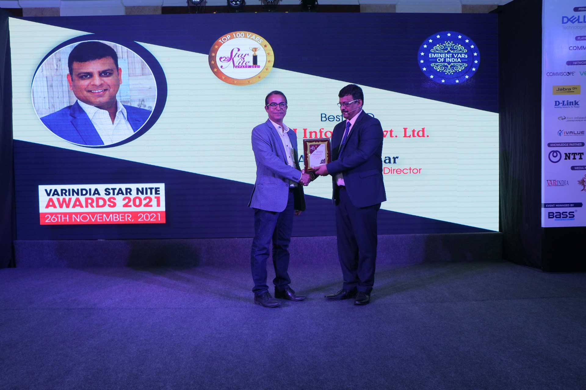 Best VAD Award goes to RAH Infotech at 20th Star Nite Awards 2021