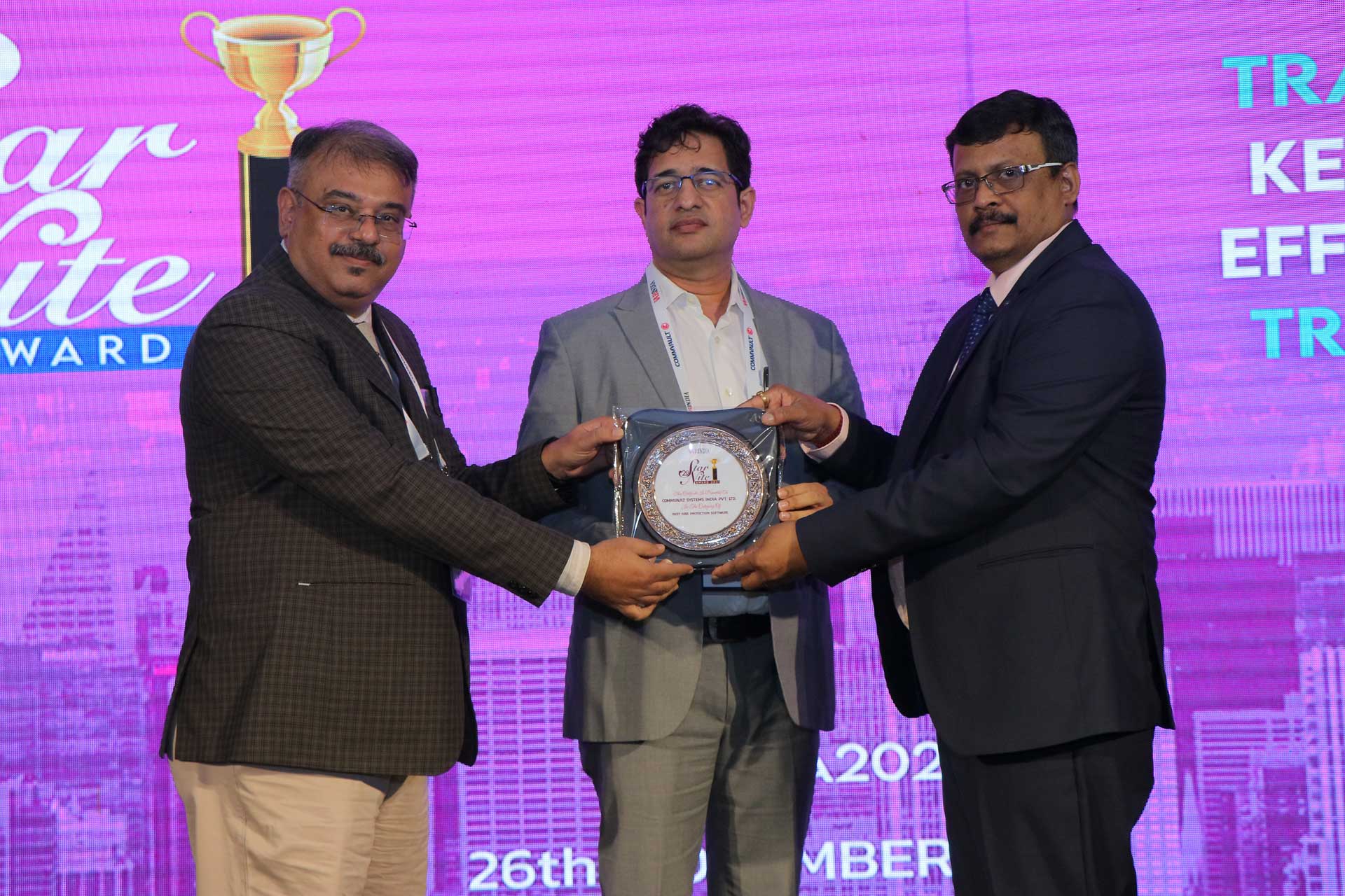 Best Data Protection Software Award goes to Commvault Systems India Pvt. Ltd. at 20th Star Nite Awards 2021