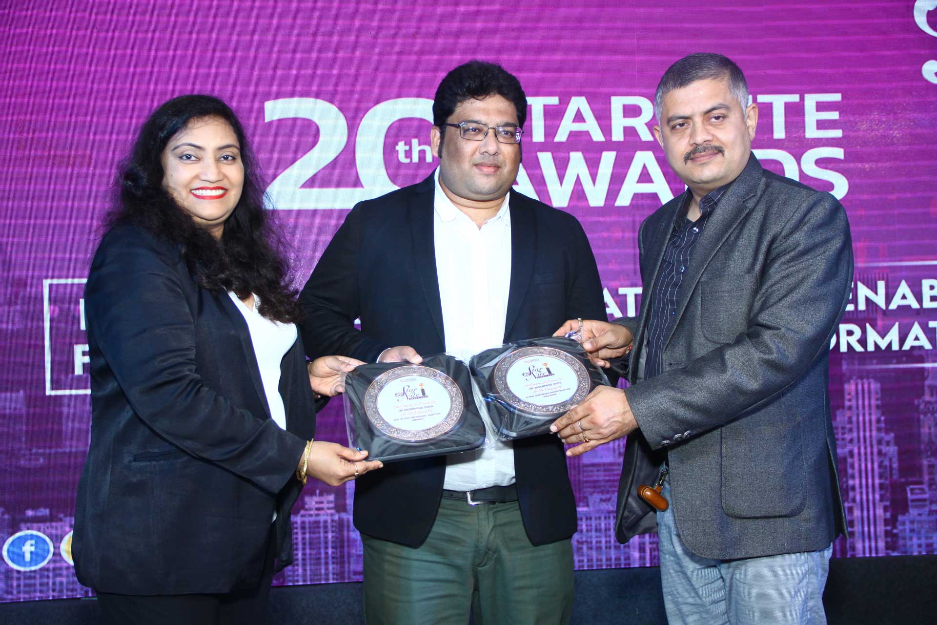 End To End Technology Solution Company and Hyper Converged Infrastructure Solutions Award Goes to HP Enterprise India at 20th Star Nite Awards 2021
