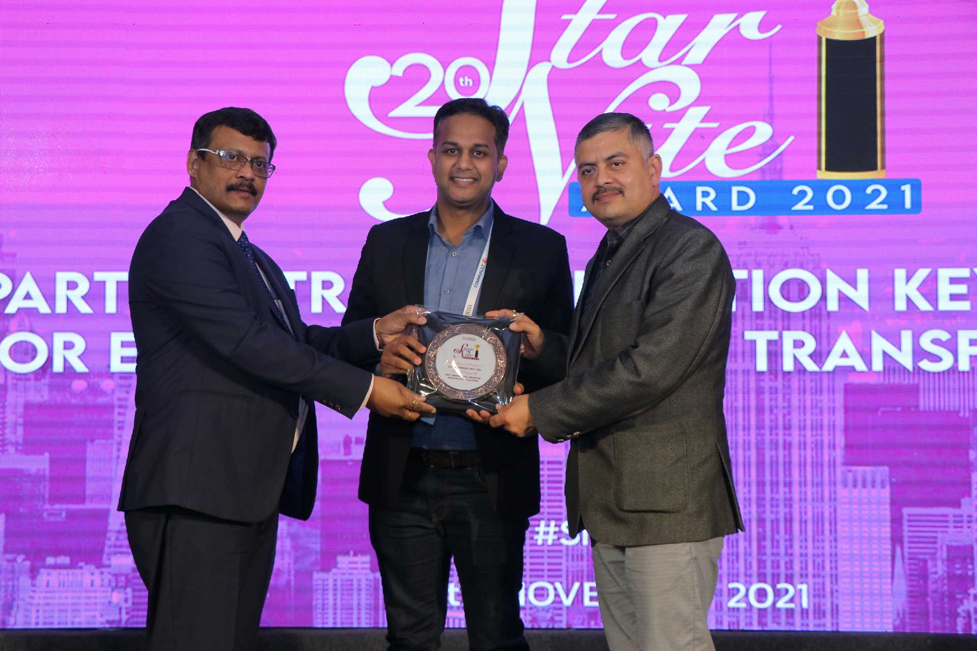 Best Company Into Datacentre Infrastructure Solutions Award goes to Vertiv Energy Pvt Ltd at 20th Star Nite Awards 2021