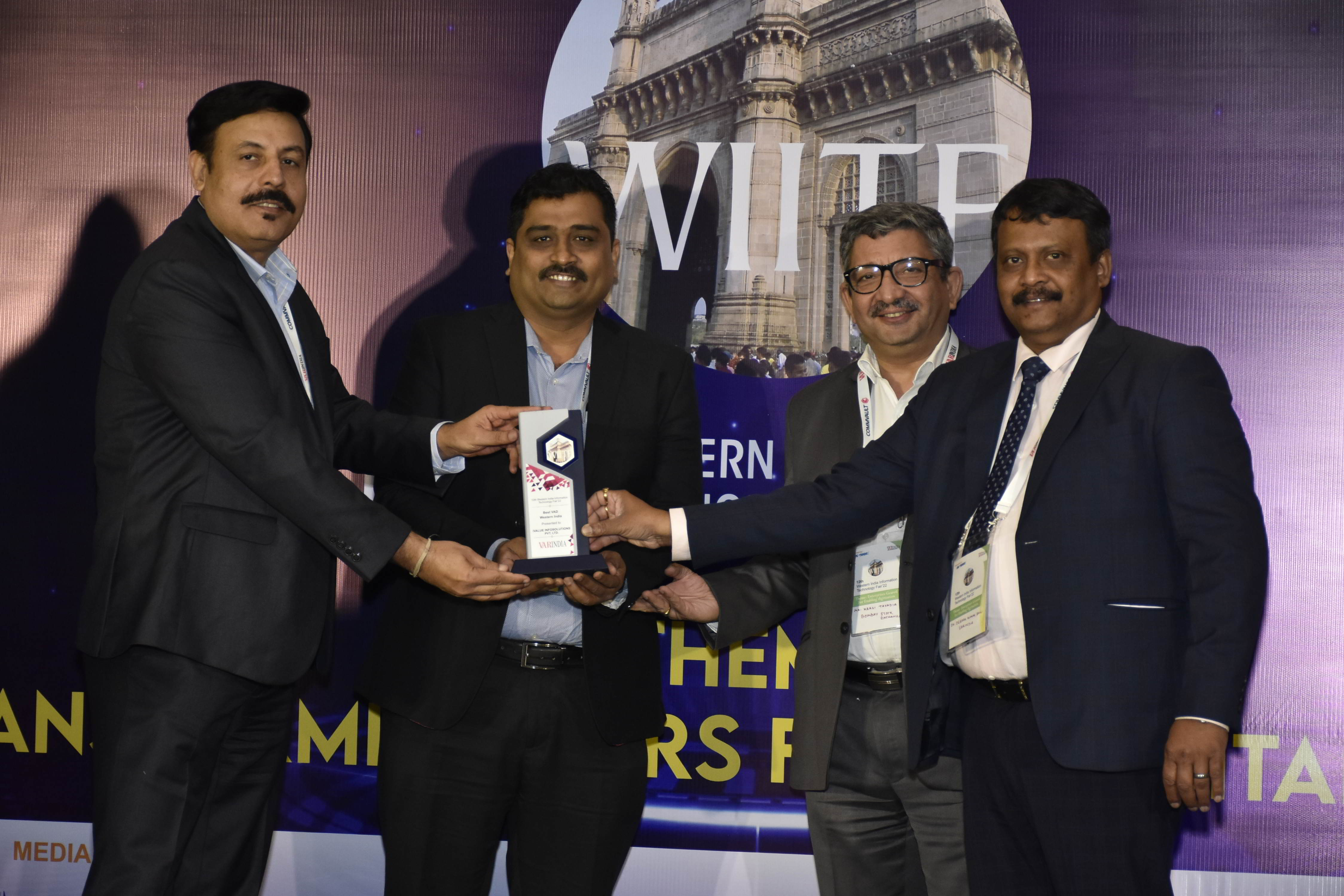 The Best VAD, Western India went to iValue Infosolutions Pvt. Ltd.
