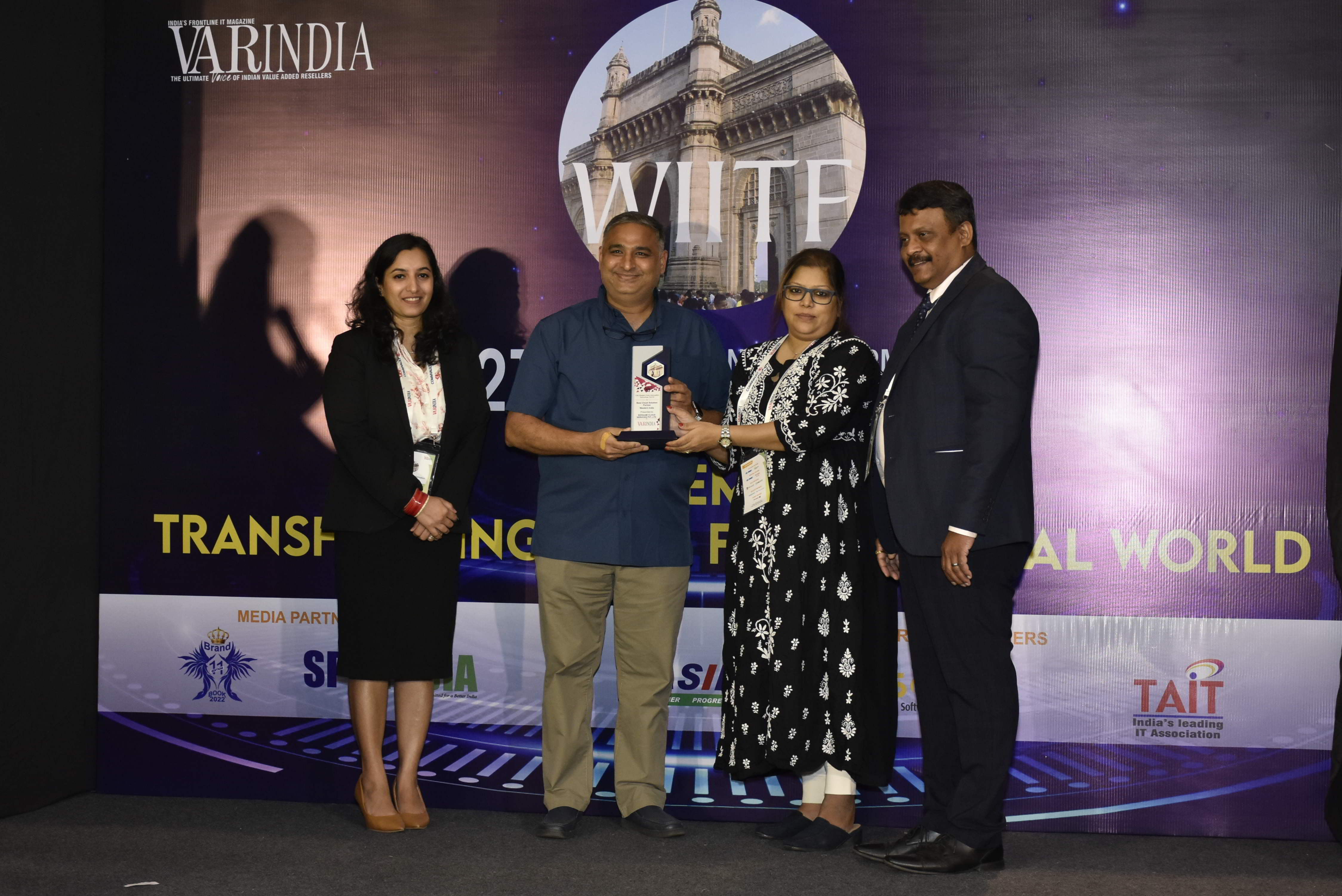 The Best Cloud Solution Partner, Western India went to Shivaami Cloud Services Pvt. Ltd.