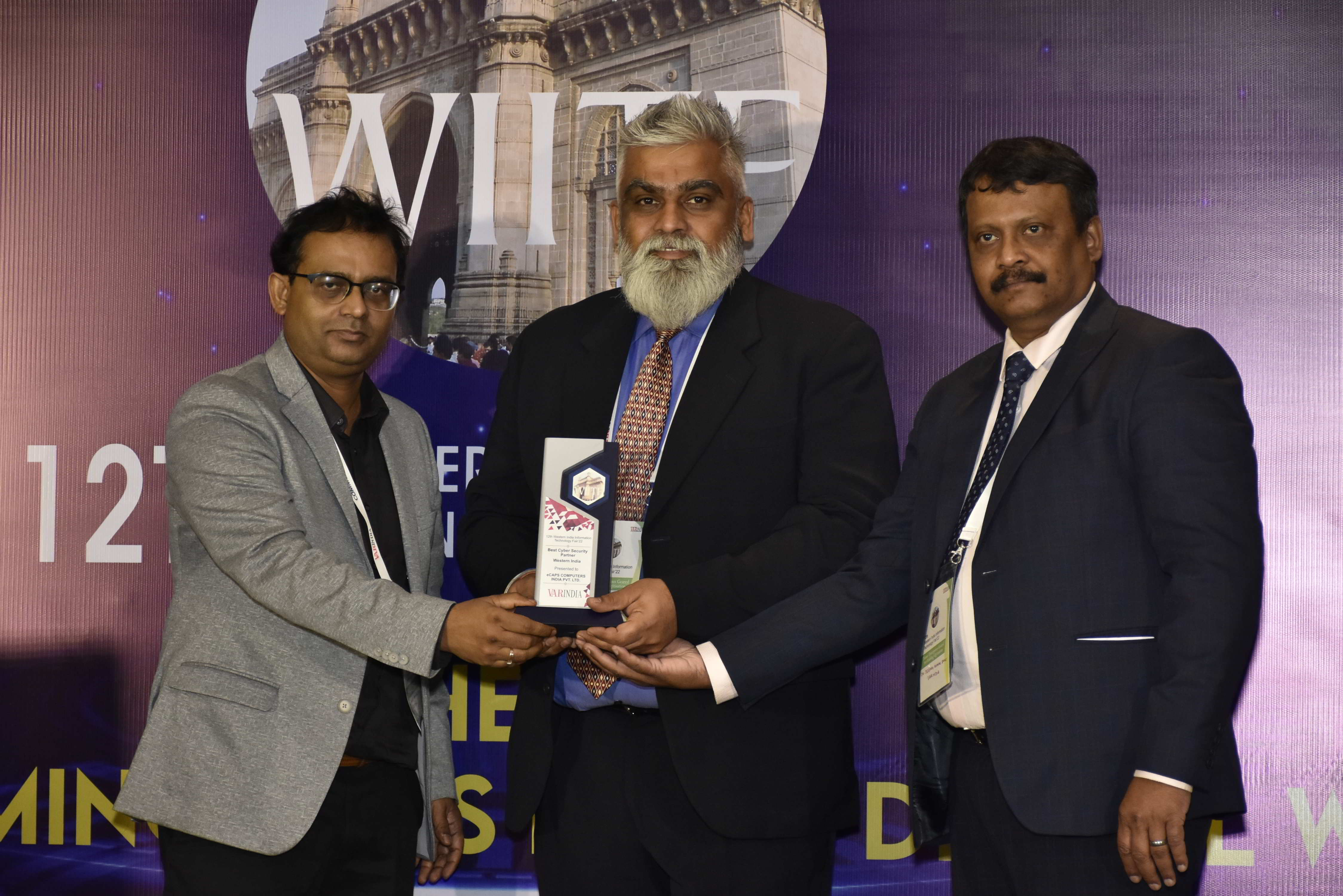 The Best Cyber Security Partner, Western India- went to eCaps Computers India Pvt. Ltd.