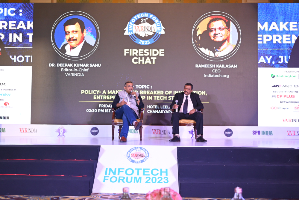 Fire-Side Chat Session with Dr. Deepak Kumar Sahu, Editor-in-chief, VARINDIA and Rameesh Kailasam, CEO- Indiatech.org