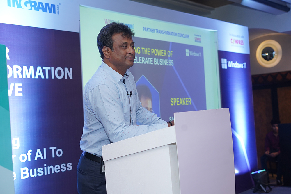 Presentation by Saranga Babu, National Distribution Lead, Microsoft INDIA