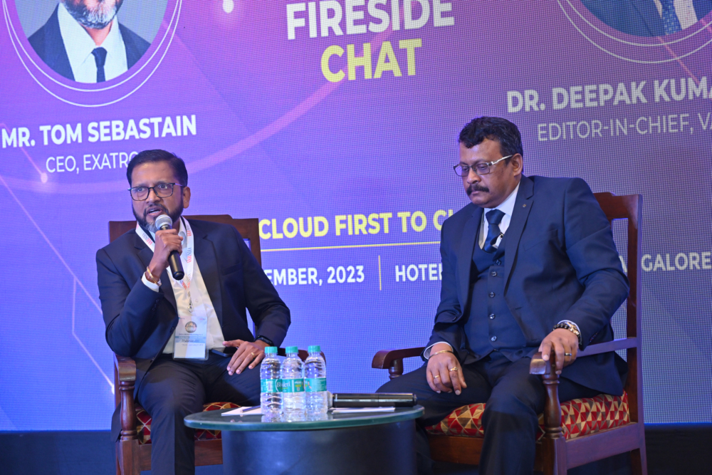 Fireside Chat session: Mr. Tom Sebastain, CEO-Exatron and Dr. Deepak Kumar Sahu, Editor-in-chief-VARINDIA 