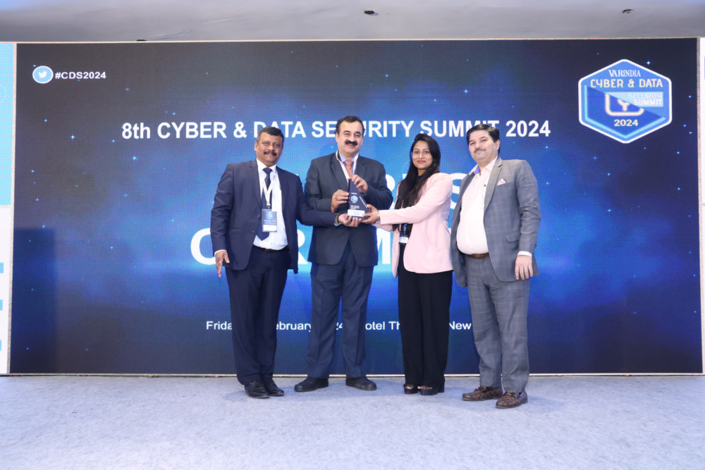 Best Company Into Network Security Award goes to Cisco System India Pvt. Ltd.