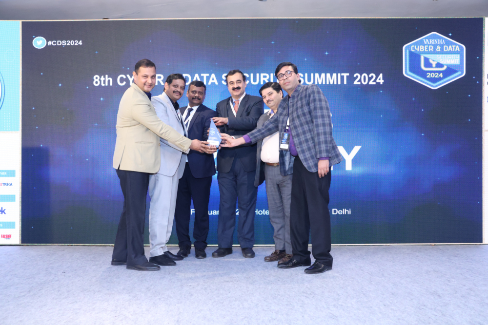 Best Distributor Into Cyber Security Solutions Award Goes To Rah Infotech Pvt. Ltd.