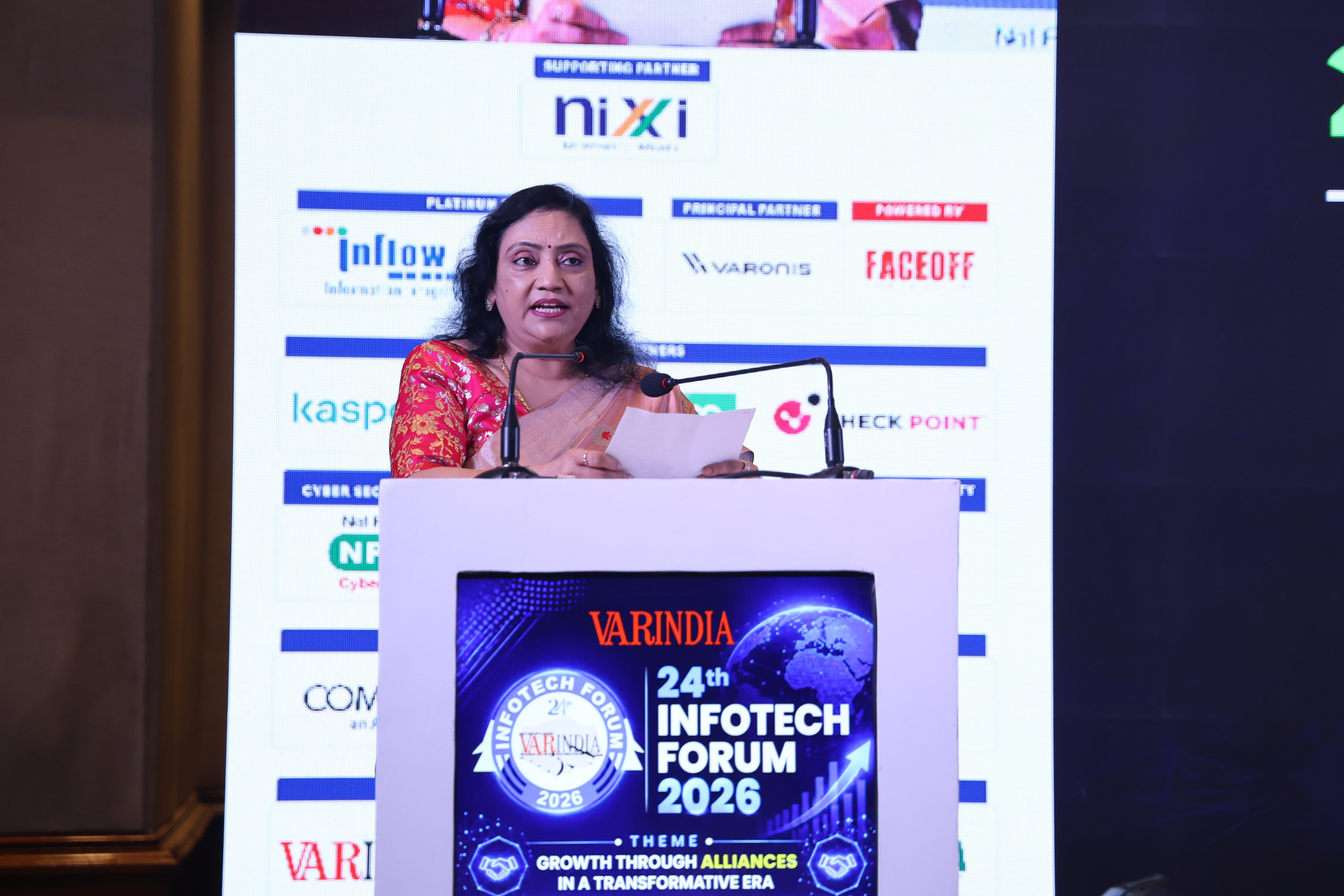 Welcome note by Ms. S Mohini Ratna, Editor-VARINDIA