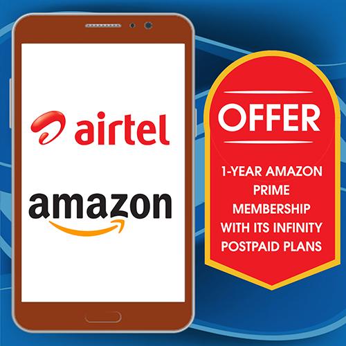 airtel partners with amazon to offer 1year amazon prime membership with its infinity postpaid plans