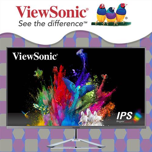 viewsonic presents ultraslim vx32762kmhd