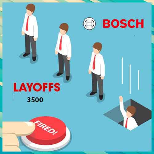 Bosch Group to fire 3500 due to weak demand