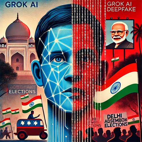 Grok AI Sparks Concerns Over Deepfakes Ahead of Delhi Assembly Elections