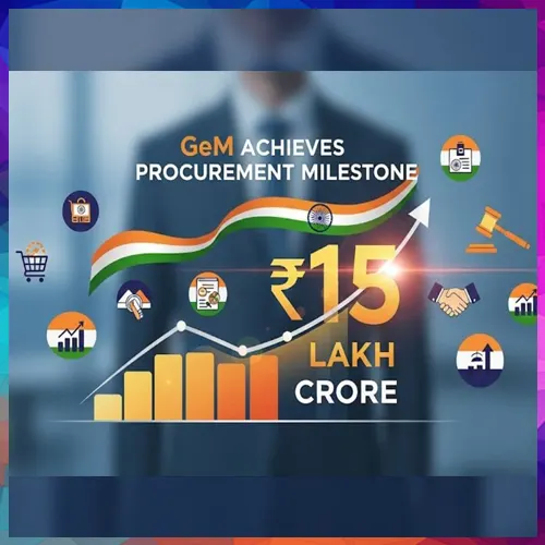 GeM Achieves ₹15 Lakh Crore Milestone in Cumulative GMV