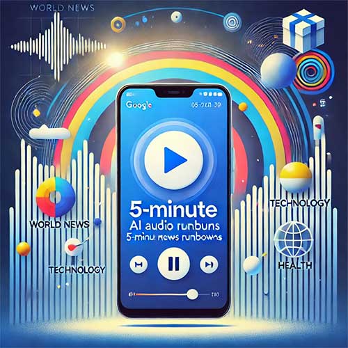 Google tests new AI audio feature to give users a 5-minute news rundown