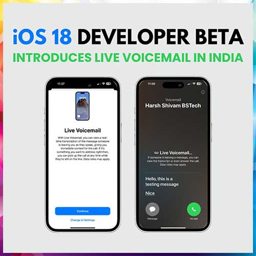 iOS 18 beta announces Live Voicemail with text transcription in India